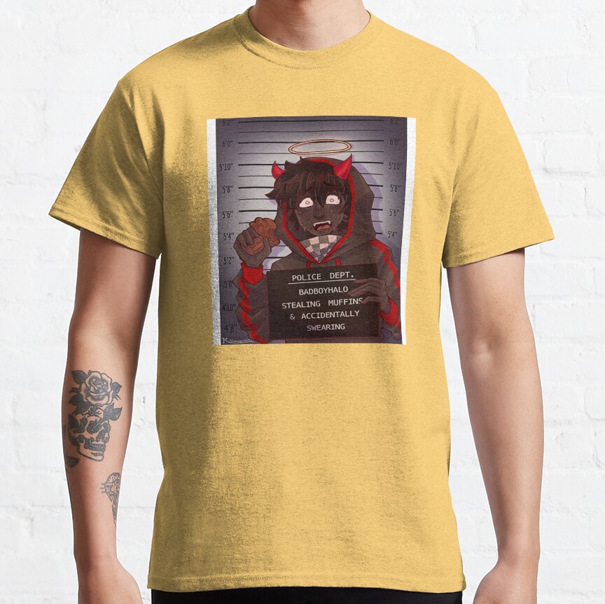 Coryxkenshin Badboyhalo Mugshot Poster T-Shirt | CoryxKenshin Store