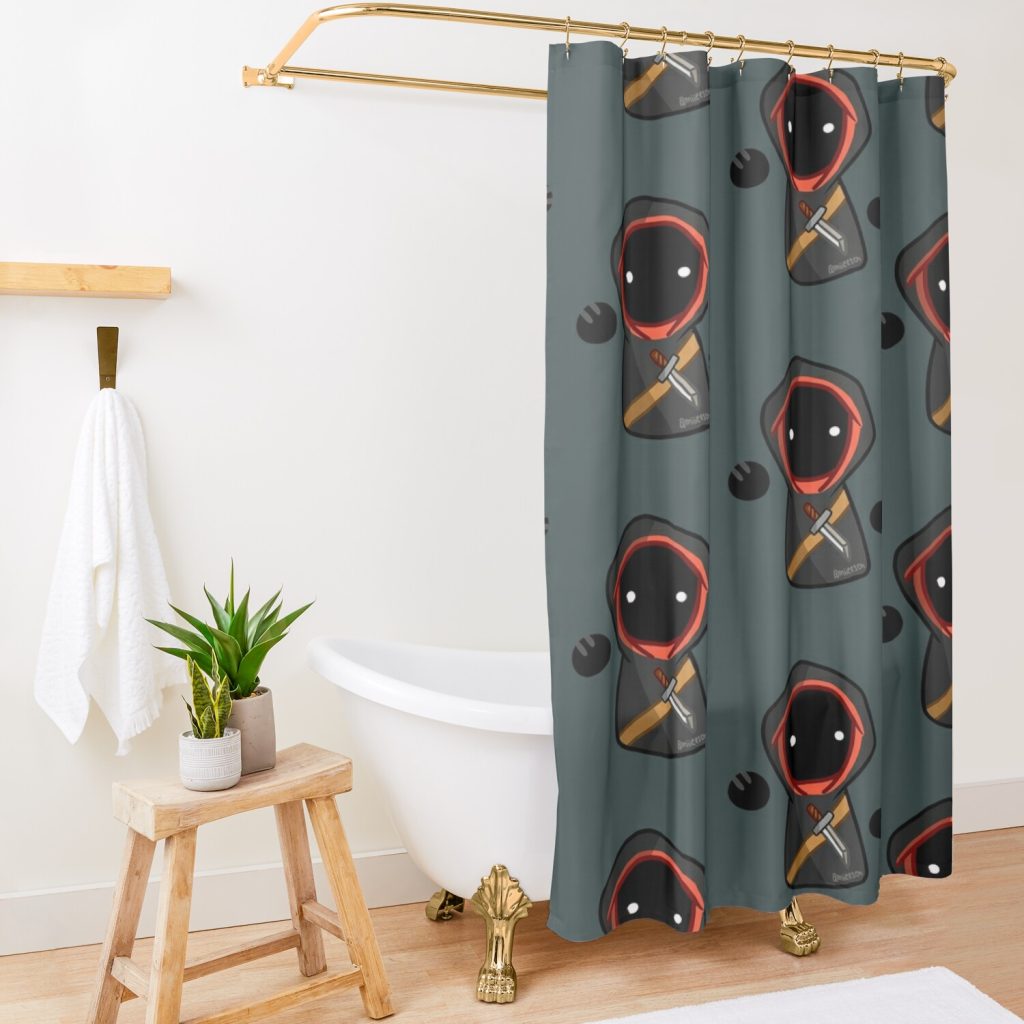 Blob Boi Badboyhalo Shower Curtain Official CoryxKenshin Merch